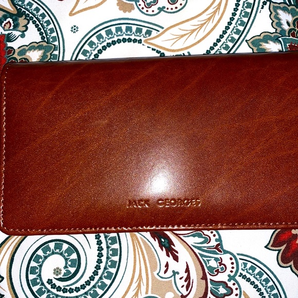 Jack Georges Handbags - Brand New Jack Georges Milano collection leather wallet W/chain (NWOT)